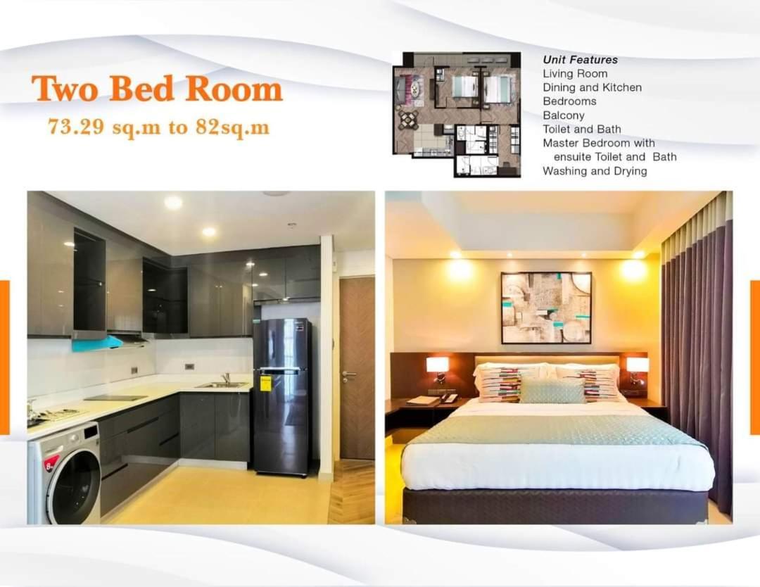 Super View 2 Bdrm In Modern Bgc Manila Apartment Bagian luar foto